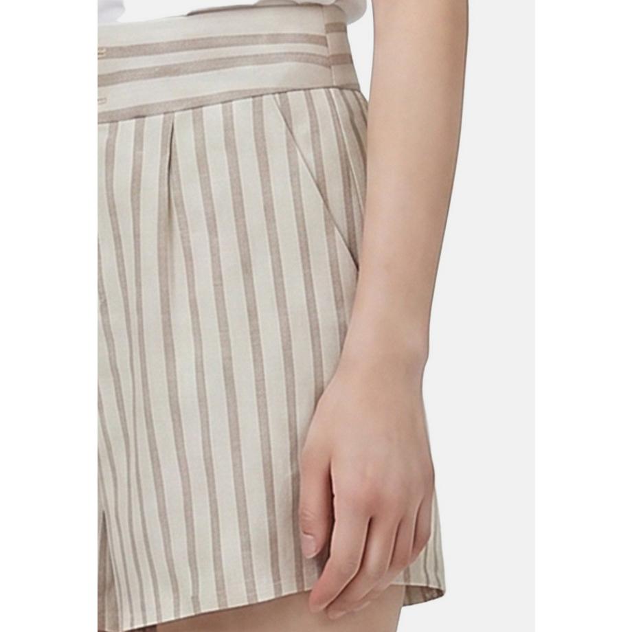 Roberta Rossi Gestreifte Shorts mit Hoher Taille  