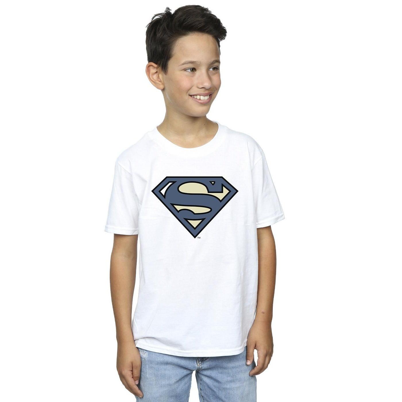 DC COMICS  Superman Indigo Blue Logo TShirt 