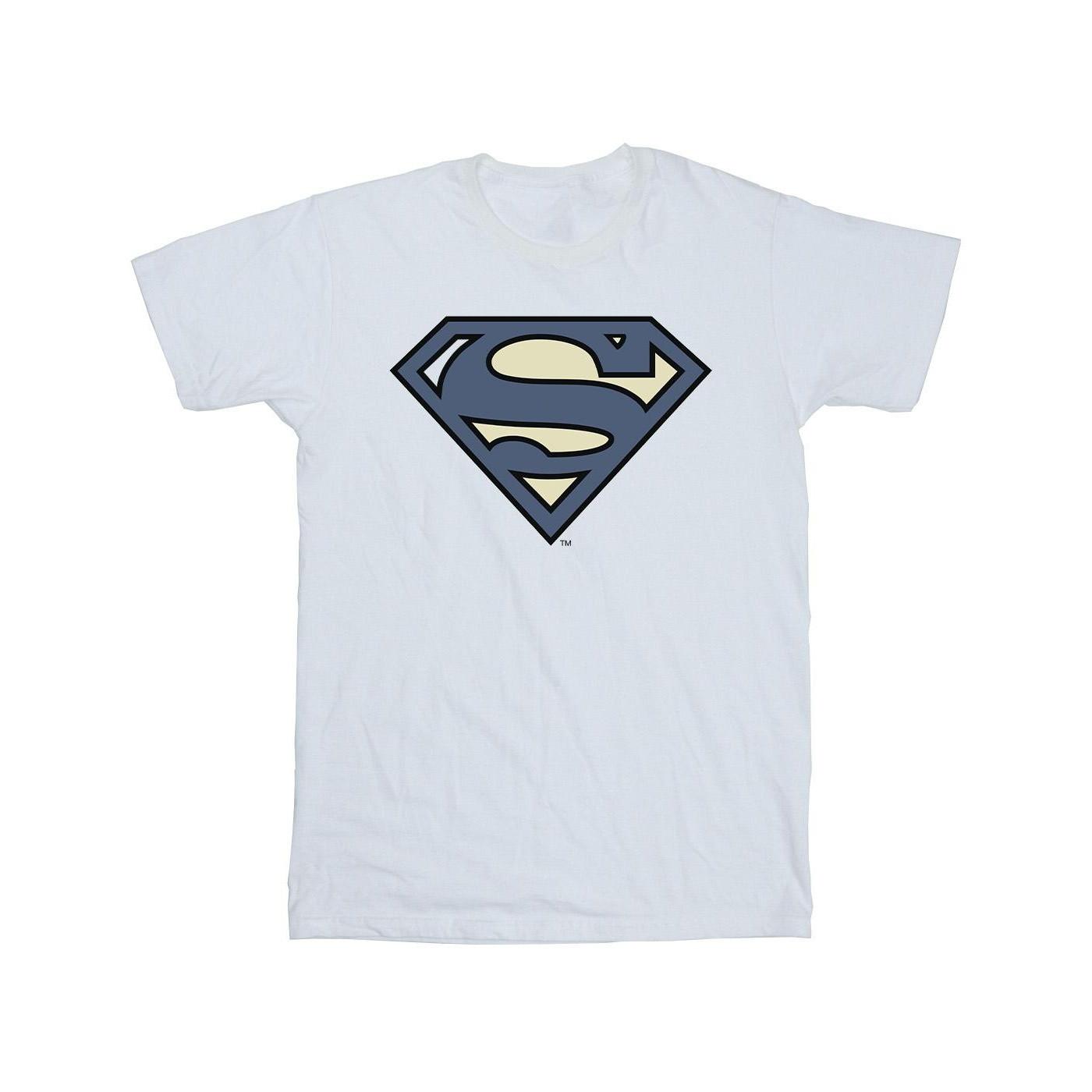 DC COMICS  Superman Indigo Blue Logo TShirt 