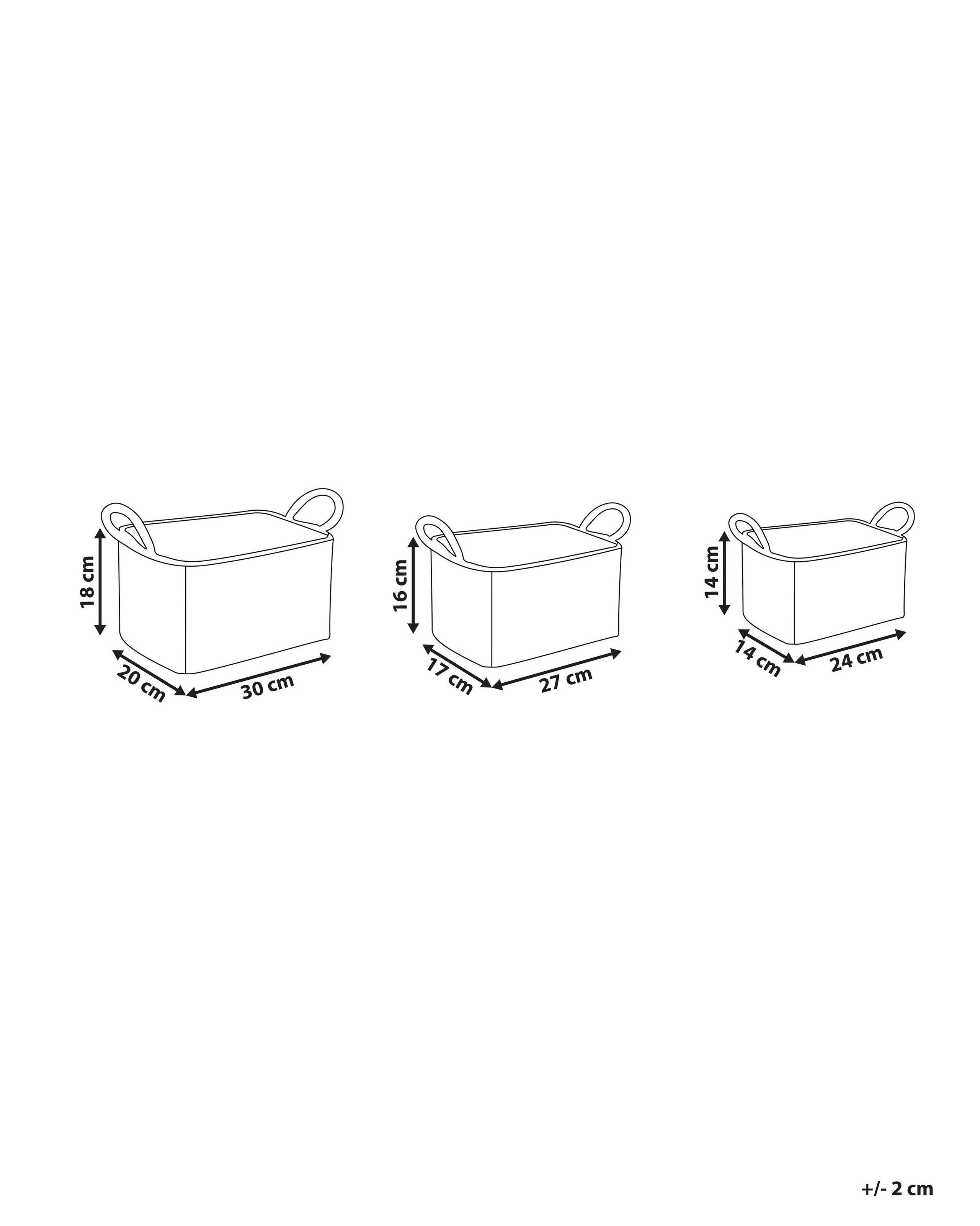 Beliani Korb en Alghe marine Boho HOIAN  