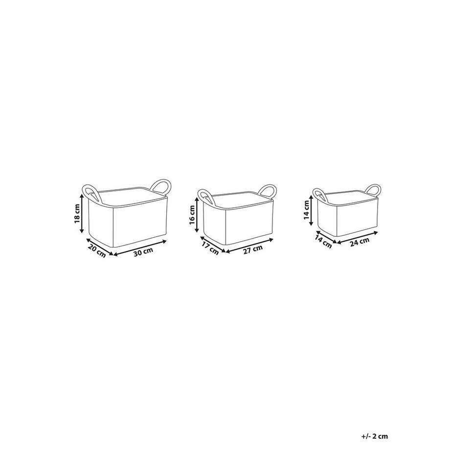 Beliani Korb en Alghe marine Boho HOIAN  