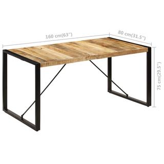 VidaXL Table de salle à manger bois  