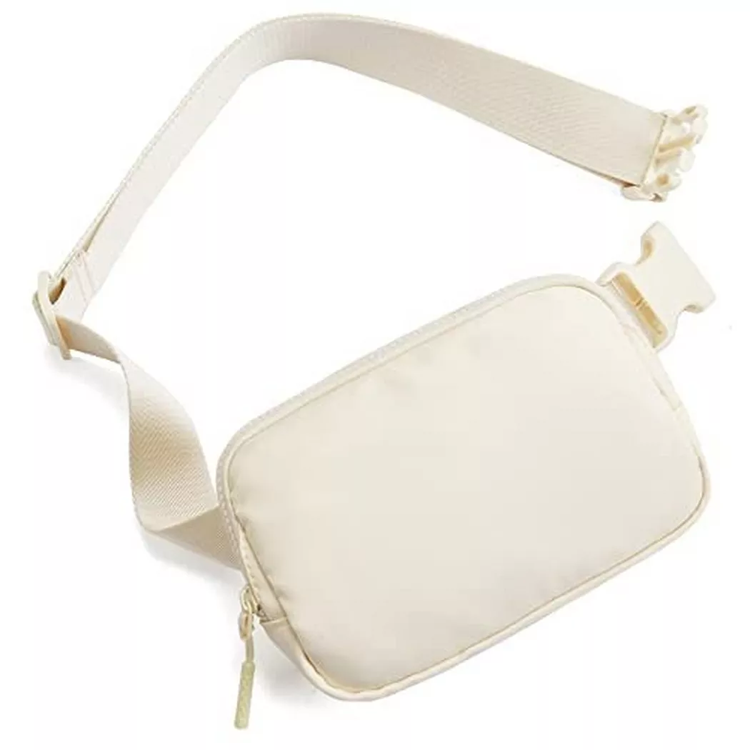 Only-bags.store - Bauchtasche Gürteltasche, Sport Mode Taille Taschen Brust Tasche Umhängetasche Crossbody mit, für Damen, Offwhite