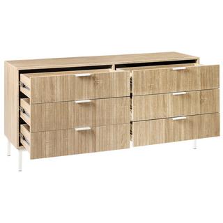 Beliani Cassettiera 6 cassetti en Fibra a media densità (MDF) Moderno ROYALLA  