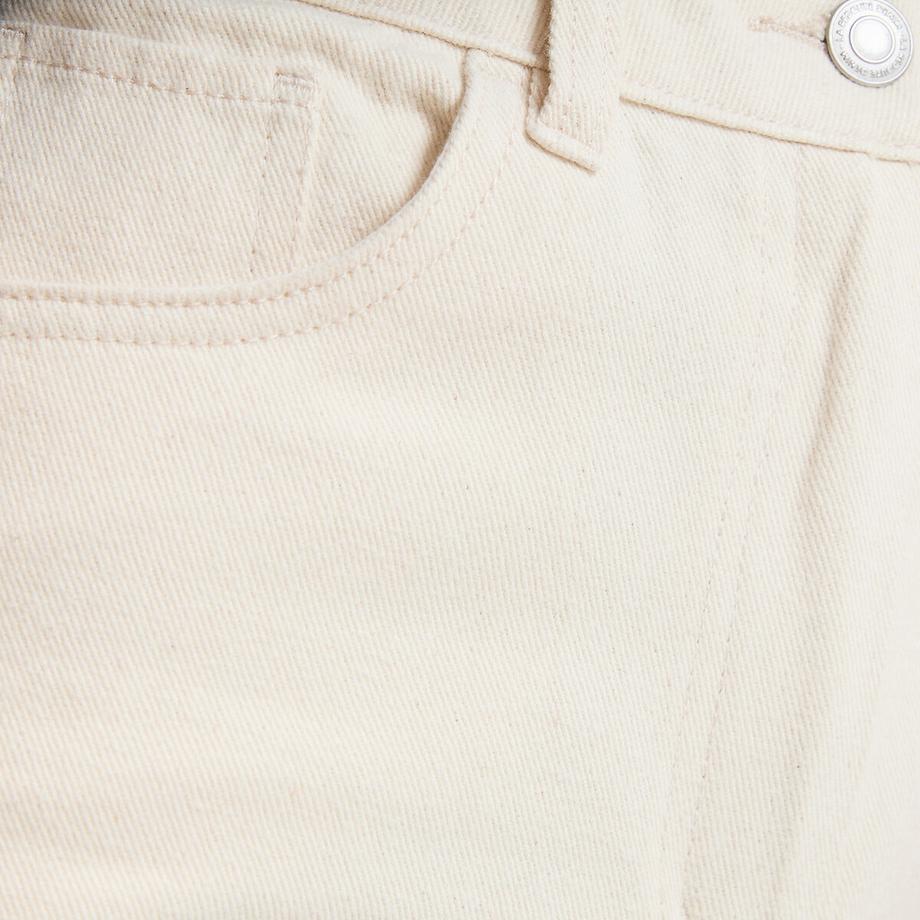 La Redoute Collections Weite High Waist Baumwoll Twill Hose  