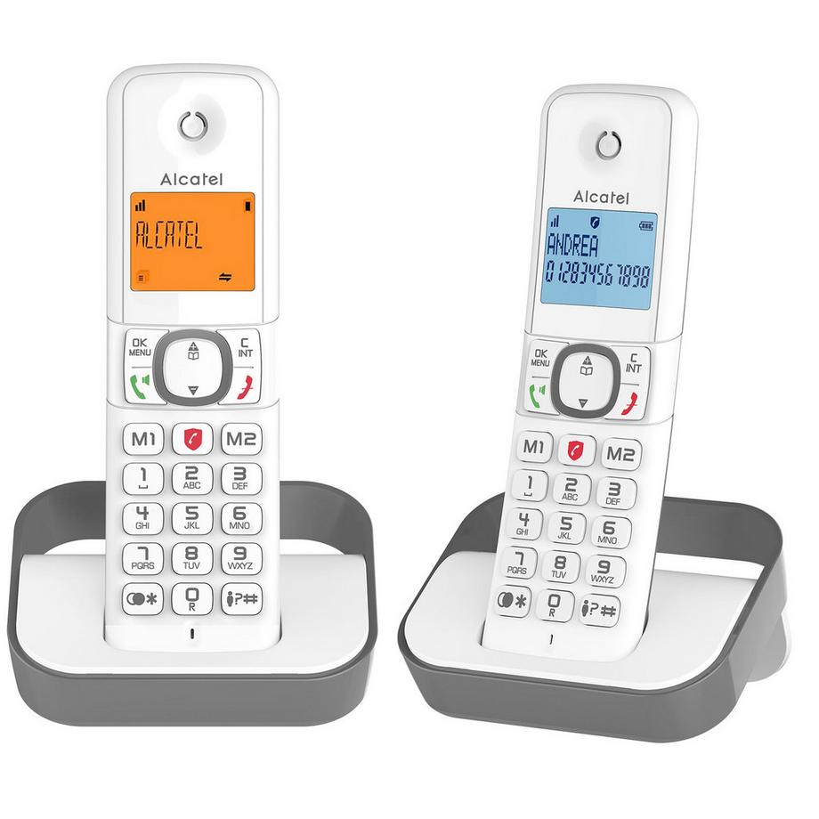 Alcatel  Lot de 2 Téléphone Alcatel F860 Duo Gris 