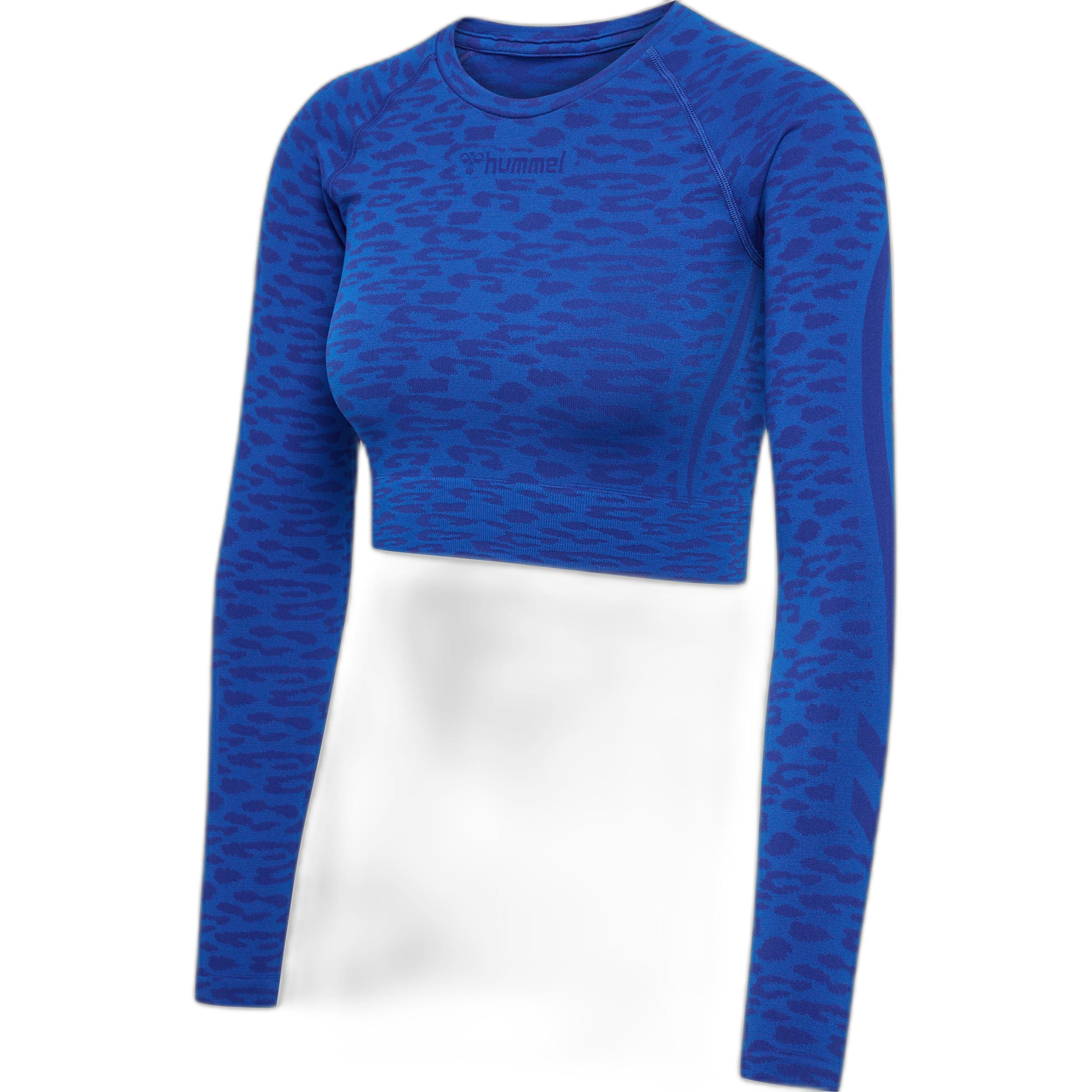 Hummel  crop top a maniche lunghe mt leo 