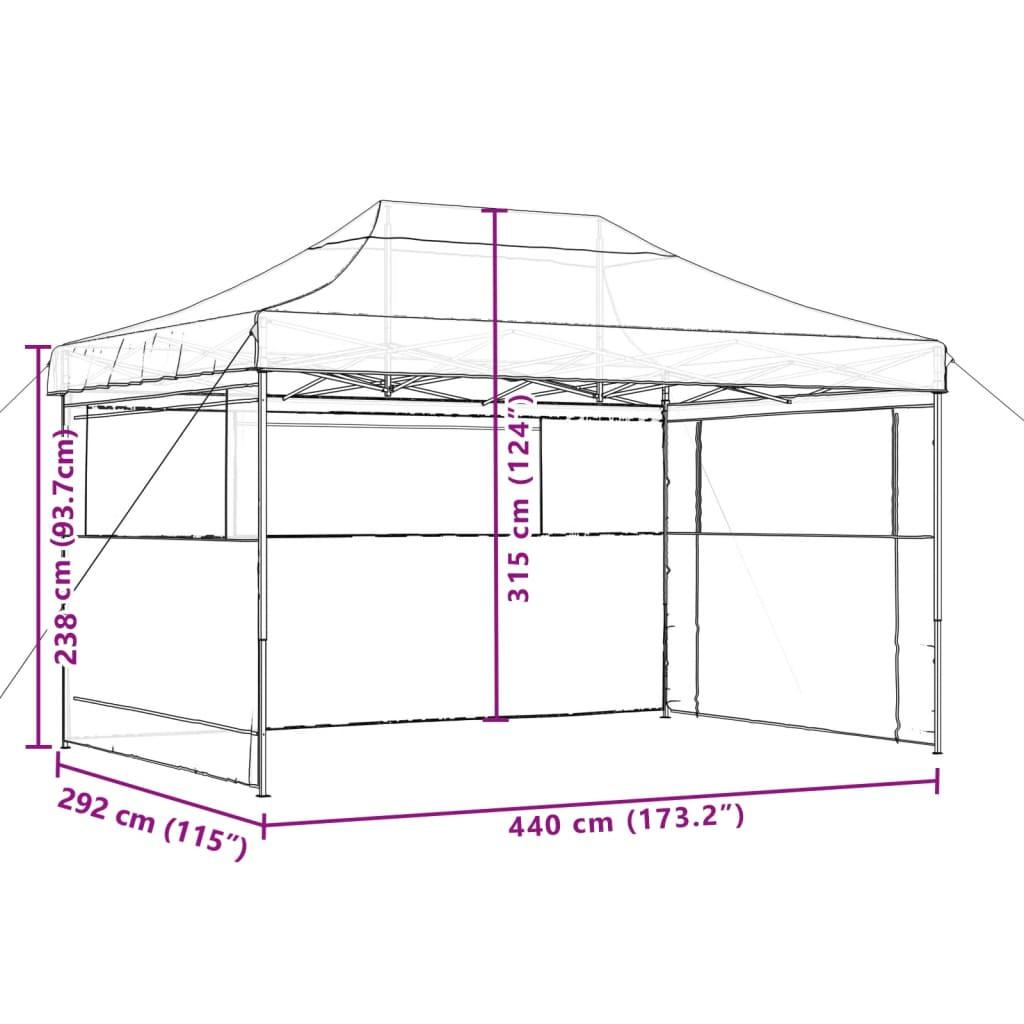 VidaXL tenda per feste Poliestere  