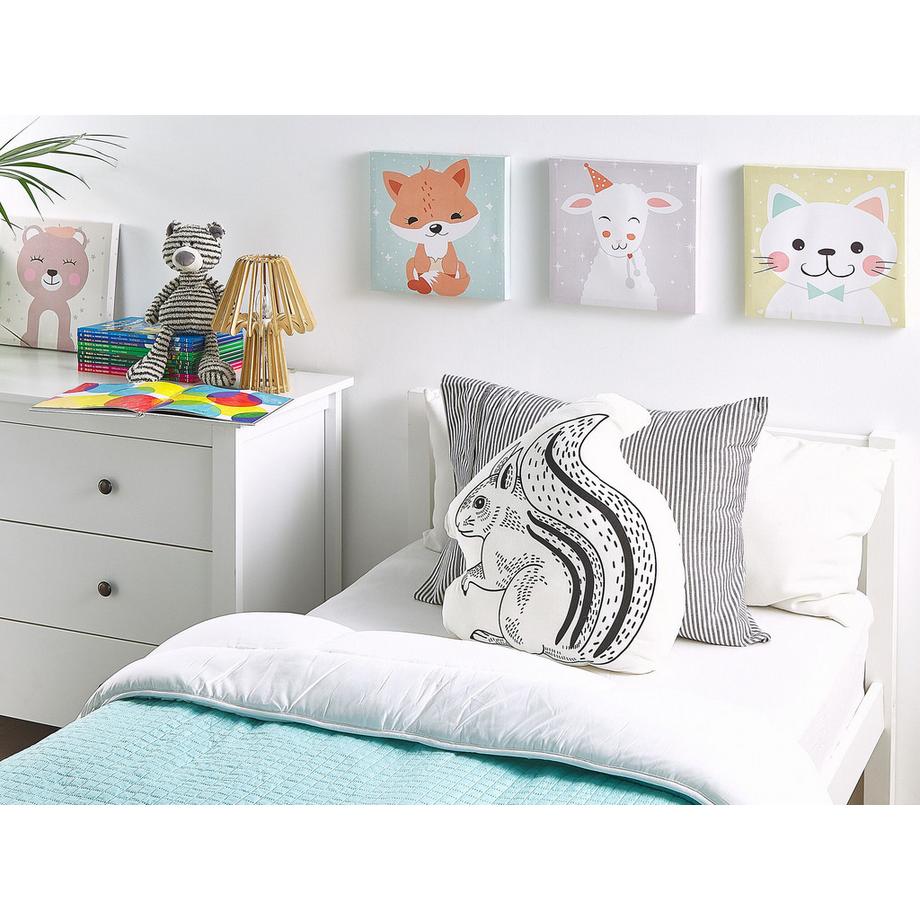 Beliani Lot de 2 coussins décoratifs en Coton Moderne KOLKATA  