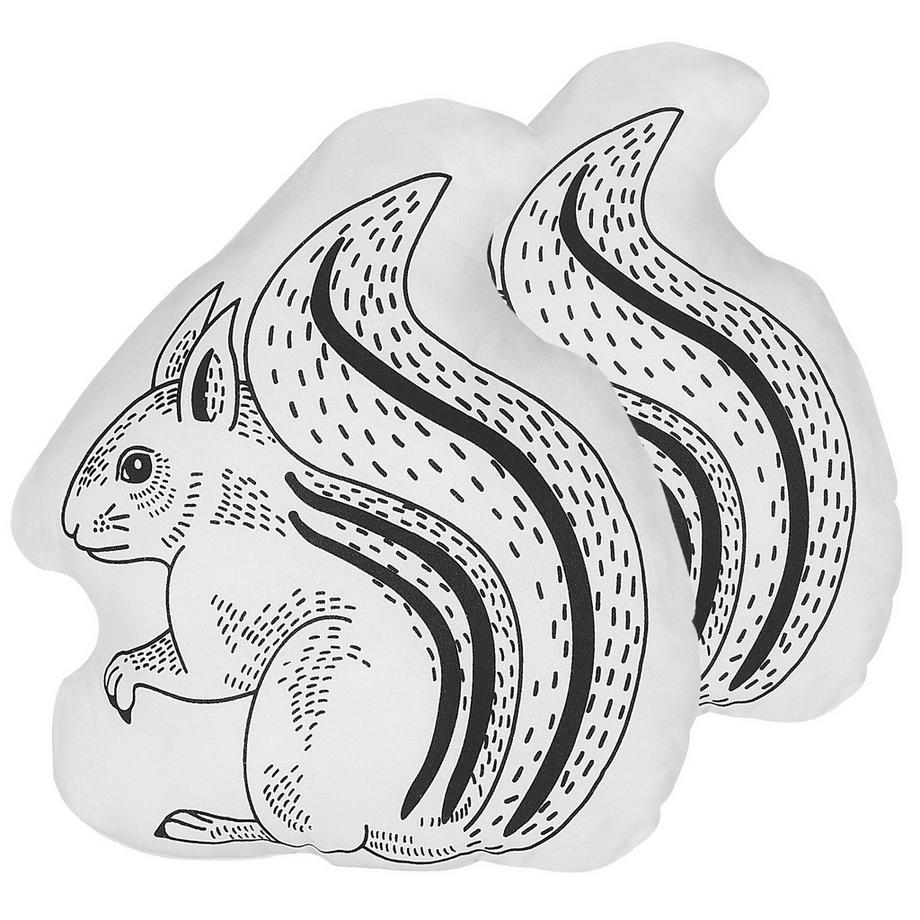 Beliani Lot de 2 coussins décoratifs en Coton Moderne KOLKATA  