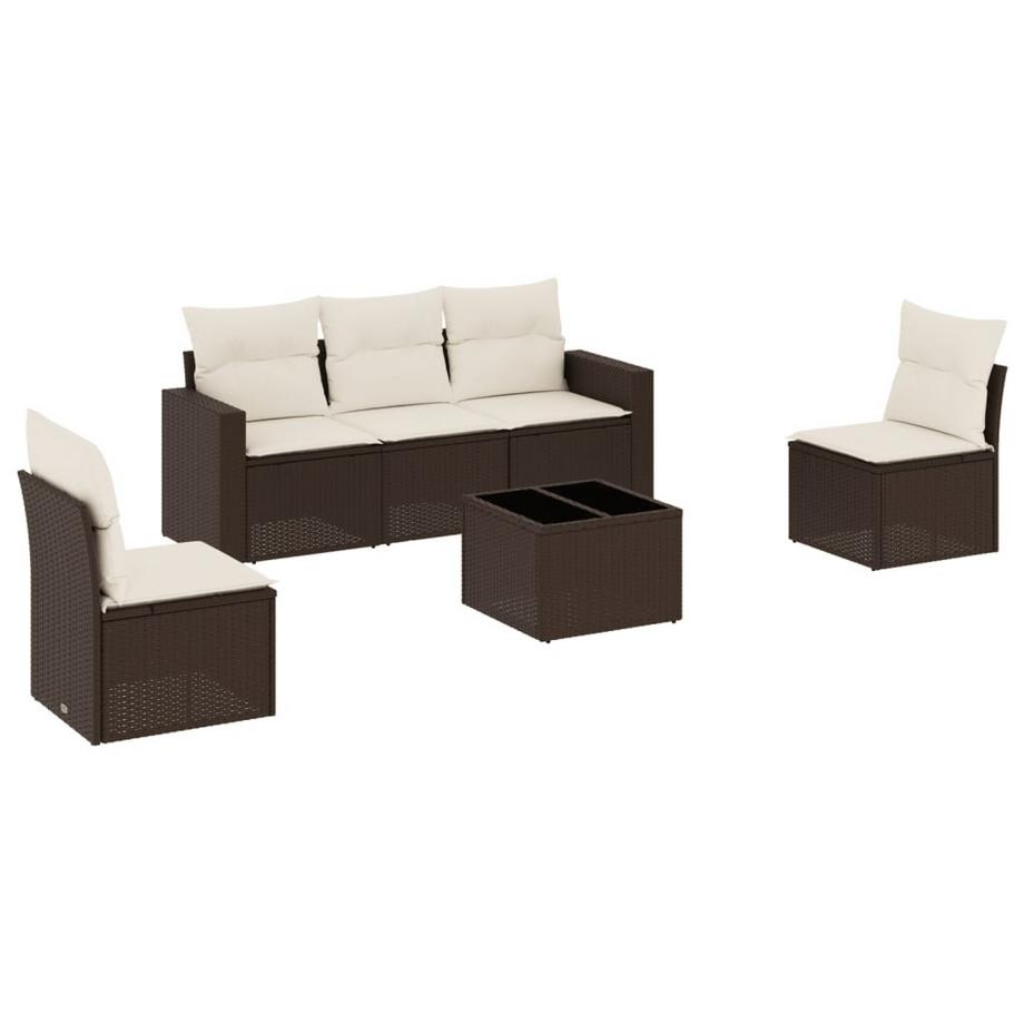 set divano da giardino Polirattan