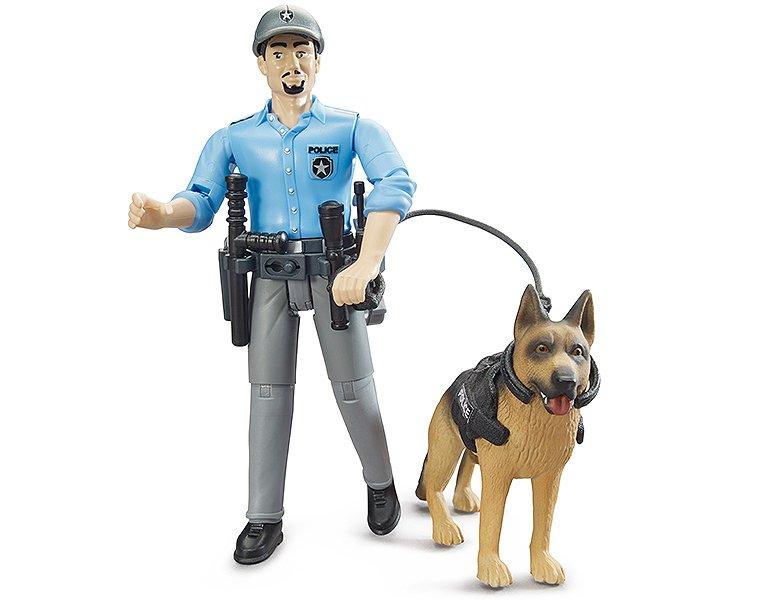 bruder  62150 - bworld Polizist mit Hund 