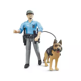 bruder  Polizist mit Hund 