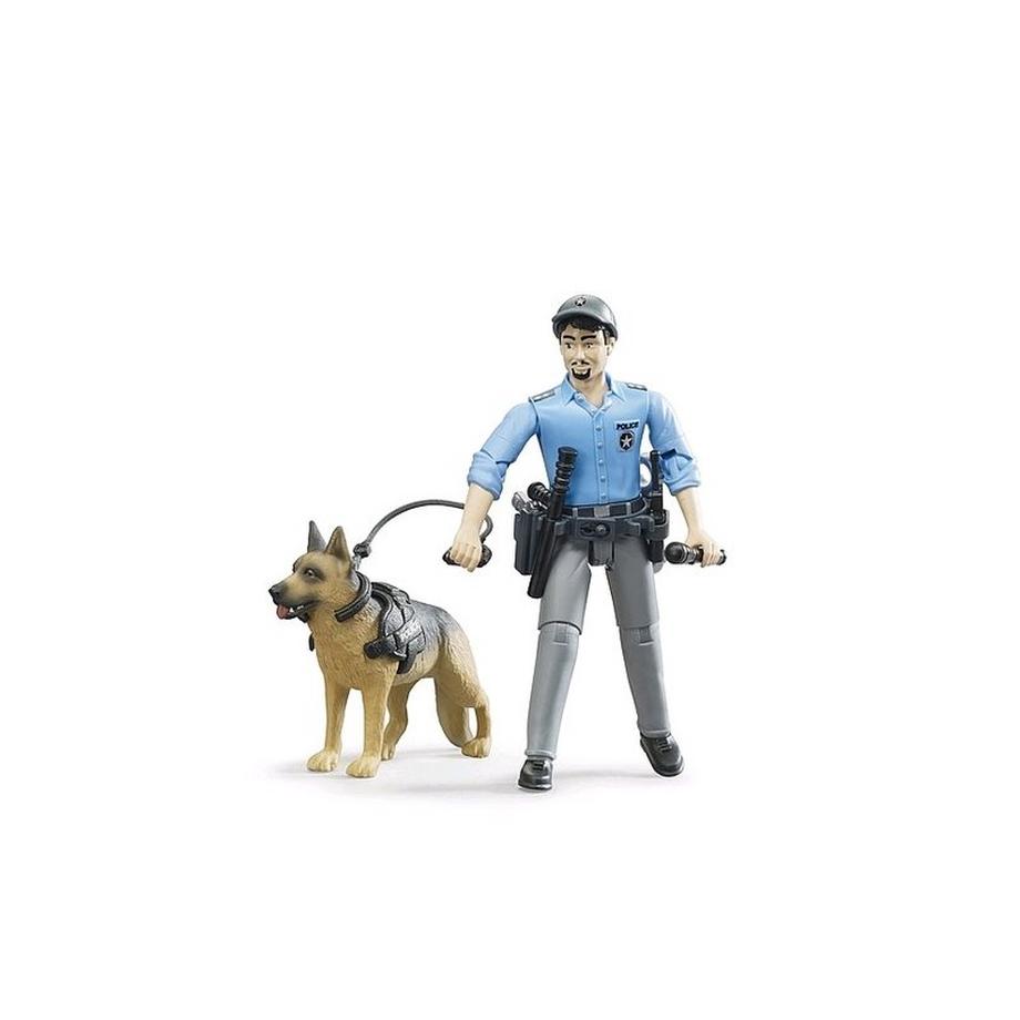 bruder  62150 - bworld Polizist mit Hund 