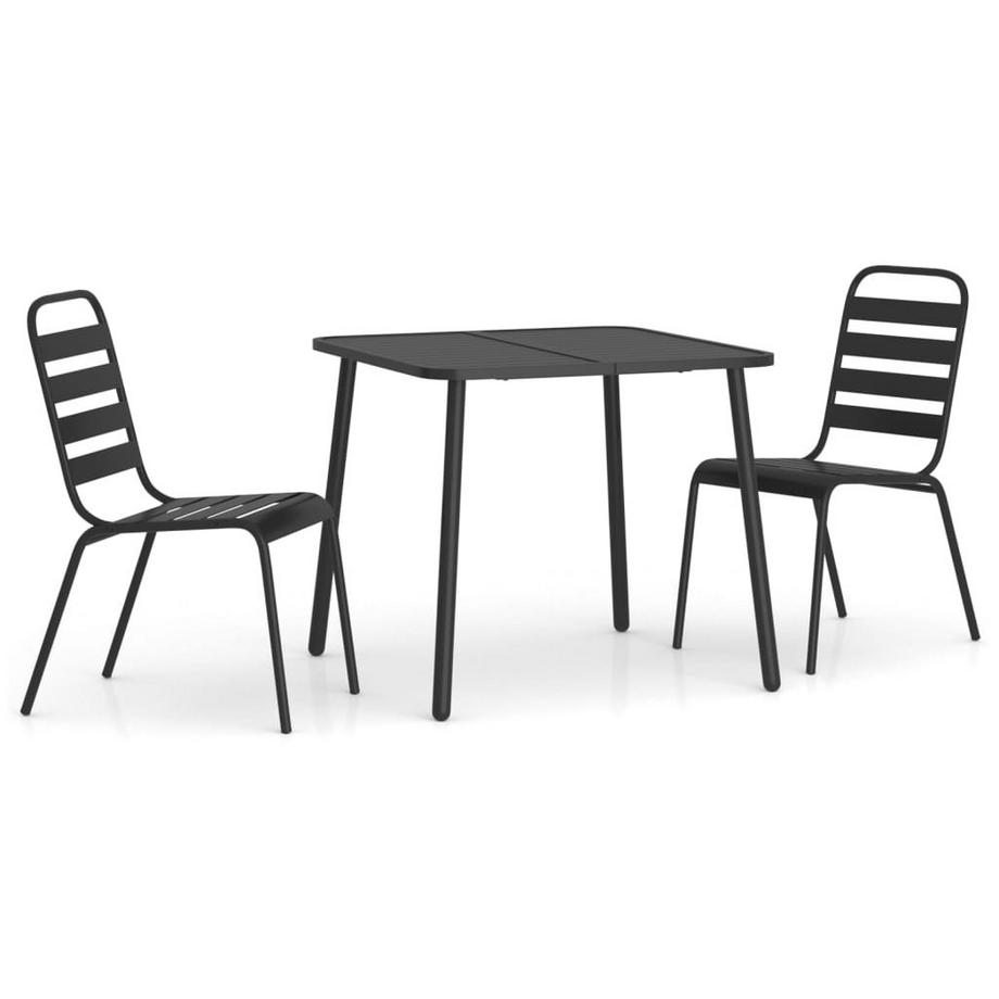set da pranzo da giardino Acciaio