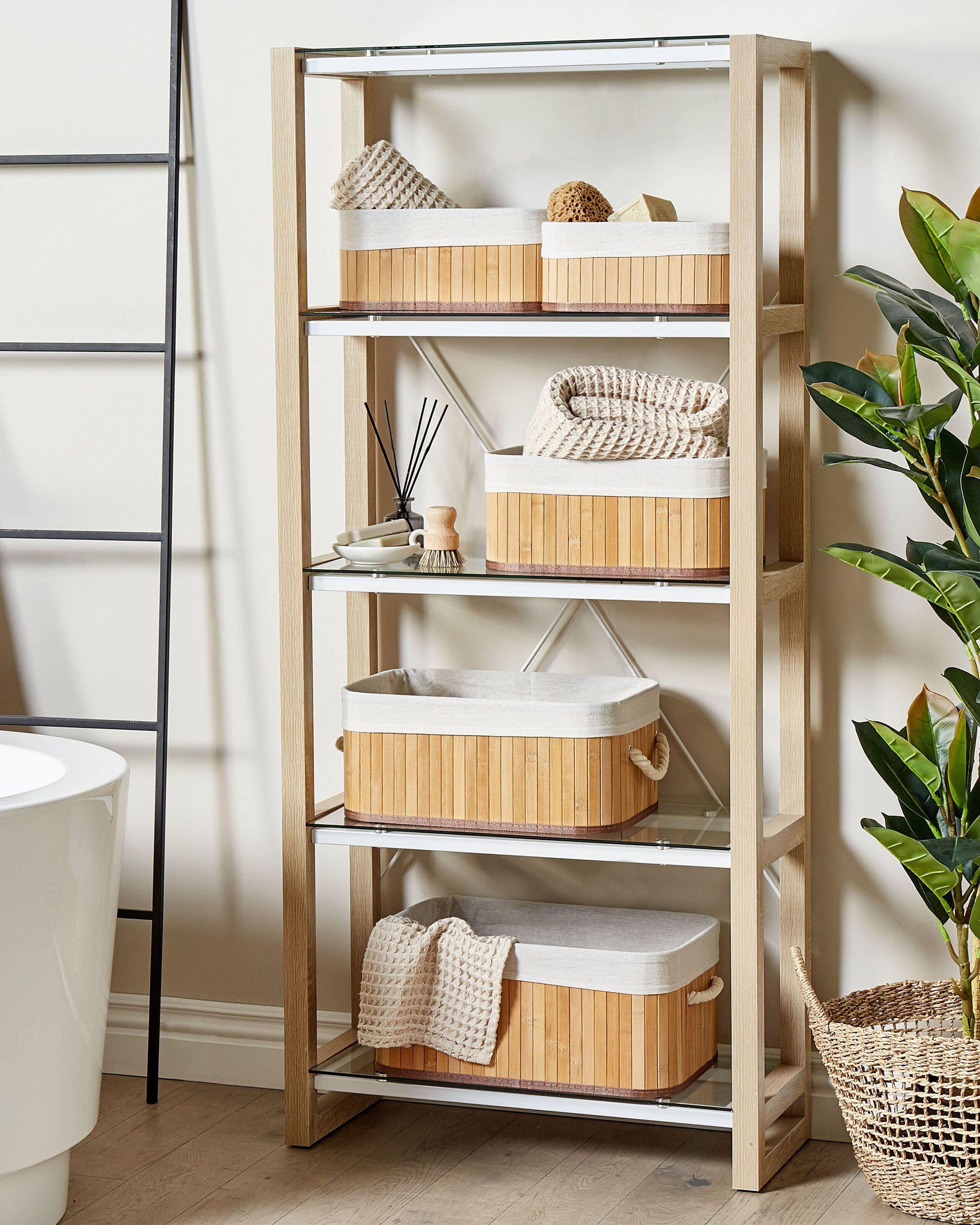 Beliani Korb en Legno di bambù Boho TALPE  