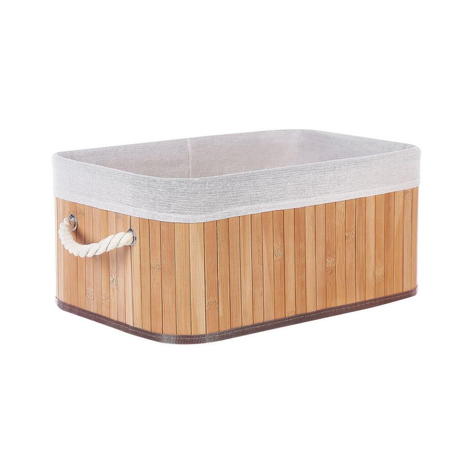 Beliani Korb aus Bambusholz Boho TALPE  