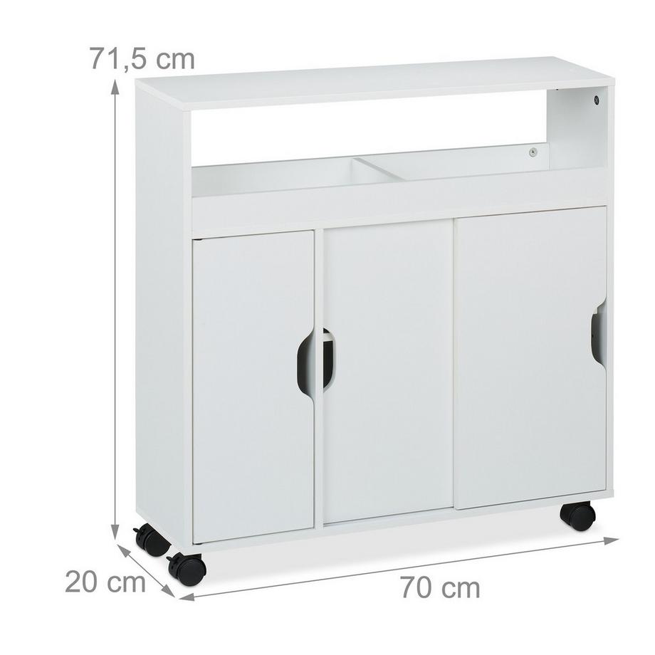 Northix Armoire de niche avec compartiments ouverts  