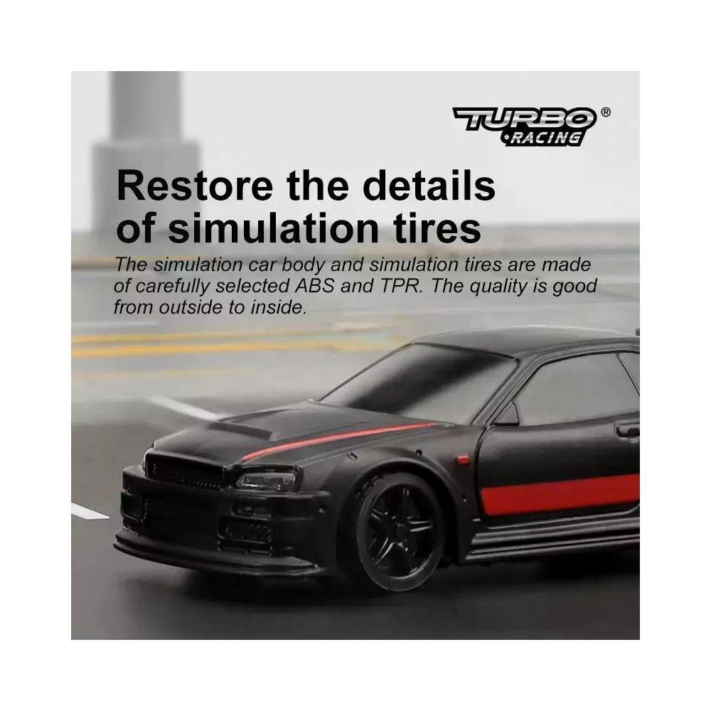 Turbo Racing  Micro Sport C74, Schwarz, RTR, 1:76 