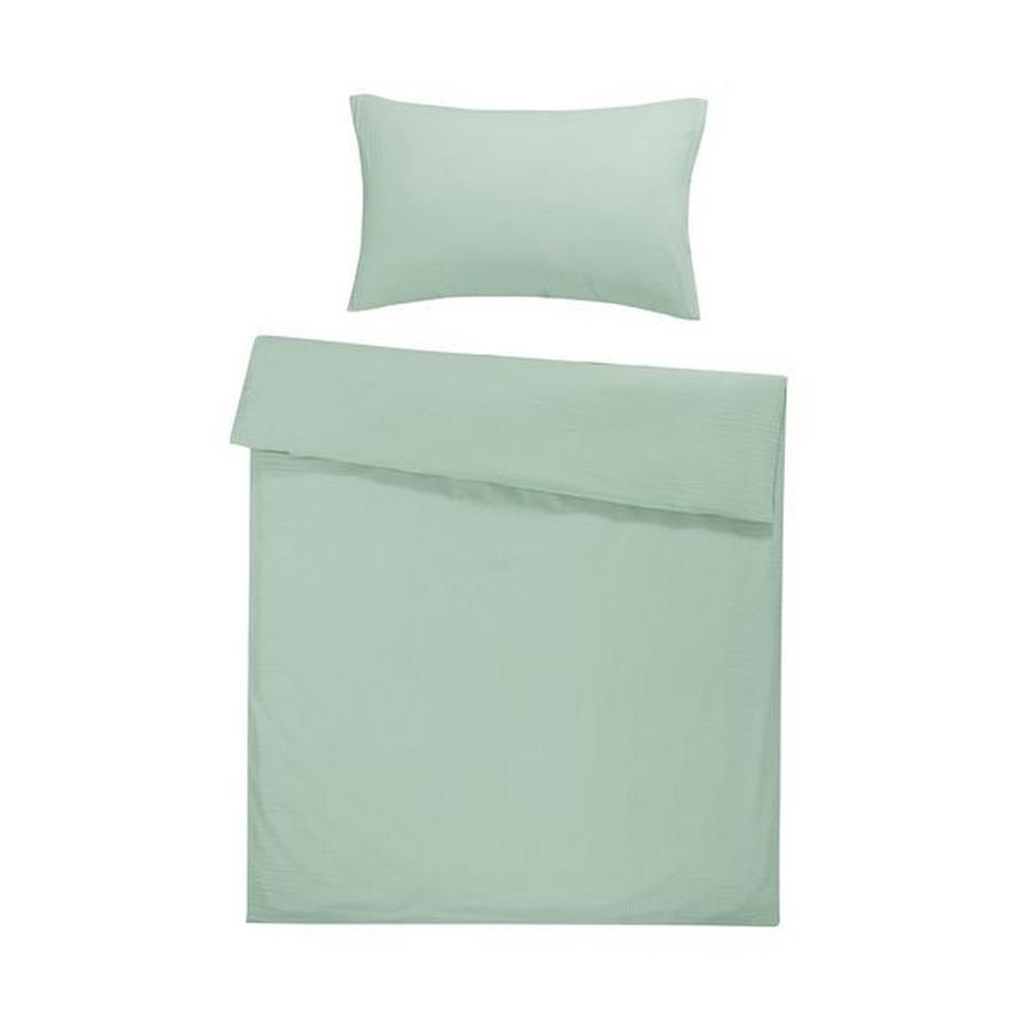 Flair Seersucker Uni Set de linge de lit  