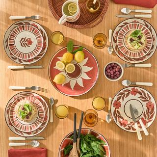 La Redoute Intérieurs Set mit 4 flachen Tellern aus Steingut  