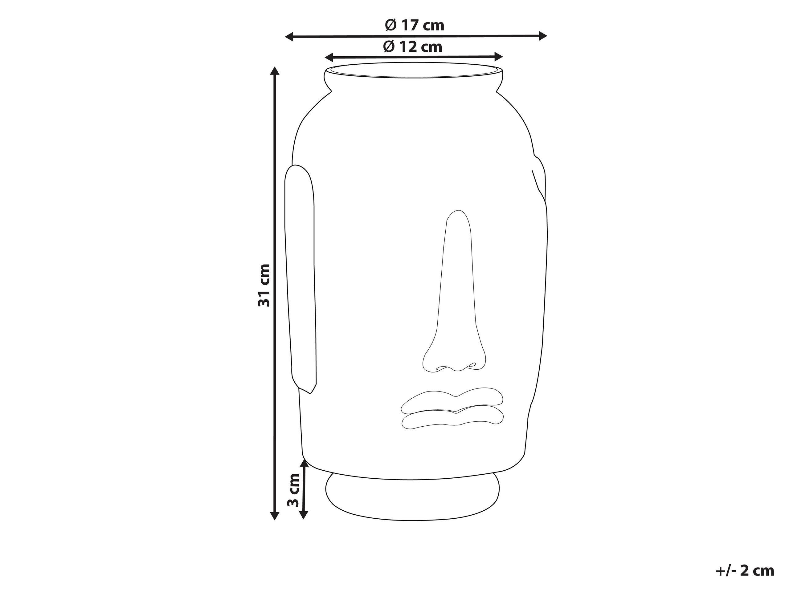 Beliani Dekovase aus Glas Modern SAMBAR  