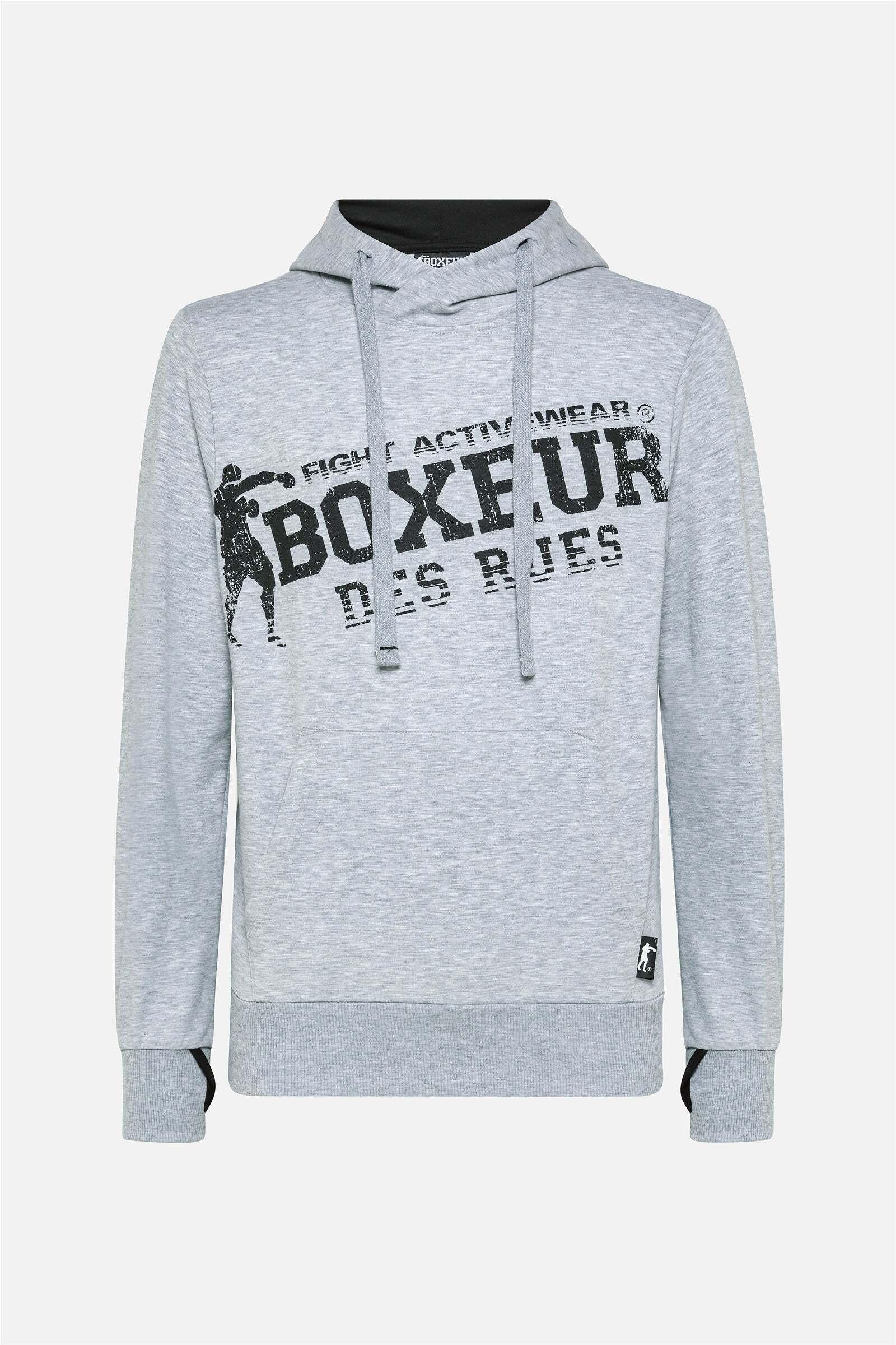 BOXEUR DES RUES  Kapuzenpullover Hooded Sweatshirt with Thumb Openings 