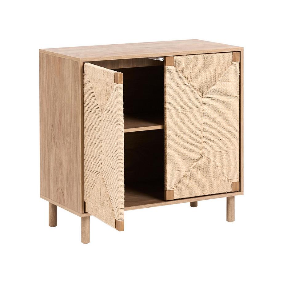 Beliani Commode 2 portes en Panneau de particules de bois Moderne BONDI  