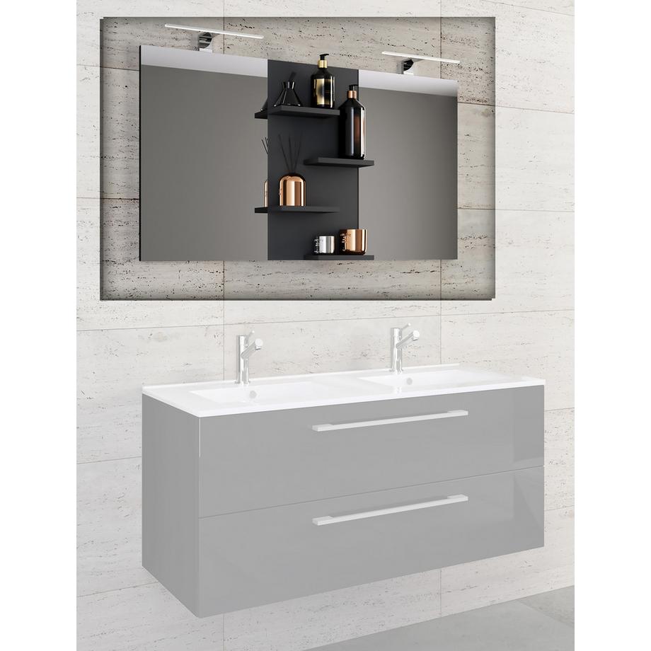 VCM Breiter Badspiegel Wandspiegel Hängespiegel Bad Spiegel Badezimmer Budasi Ablage  