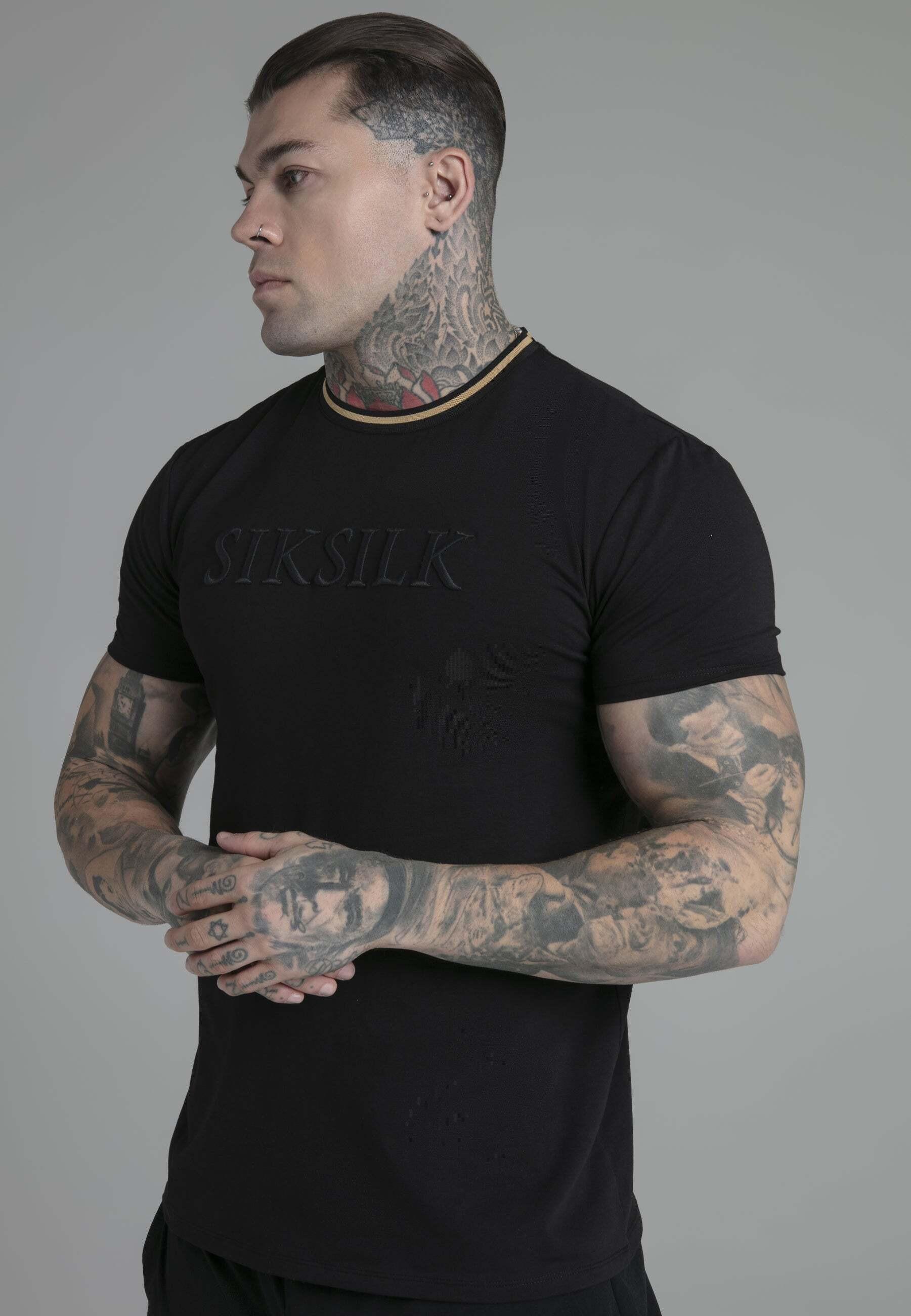 Sik Silk  T-shirt Logo T-Shirt in Black 