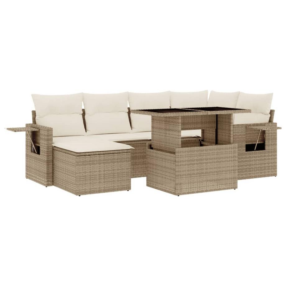 set divano da giardino Polirattan