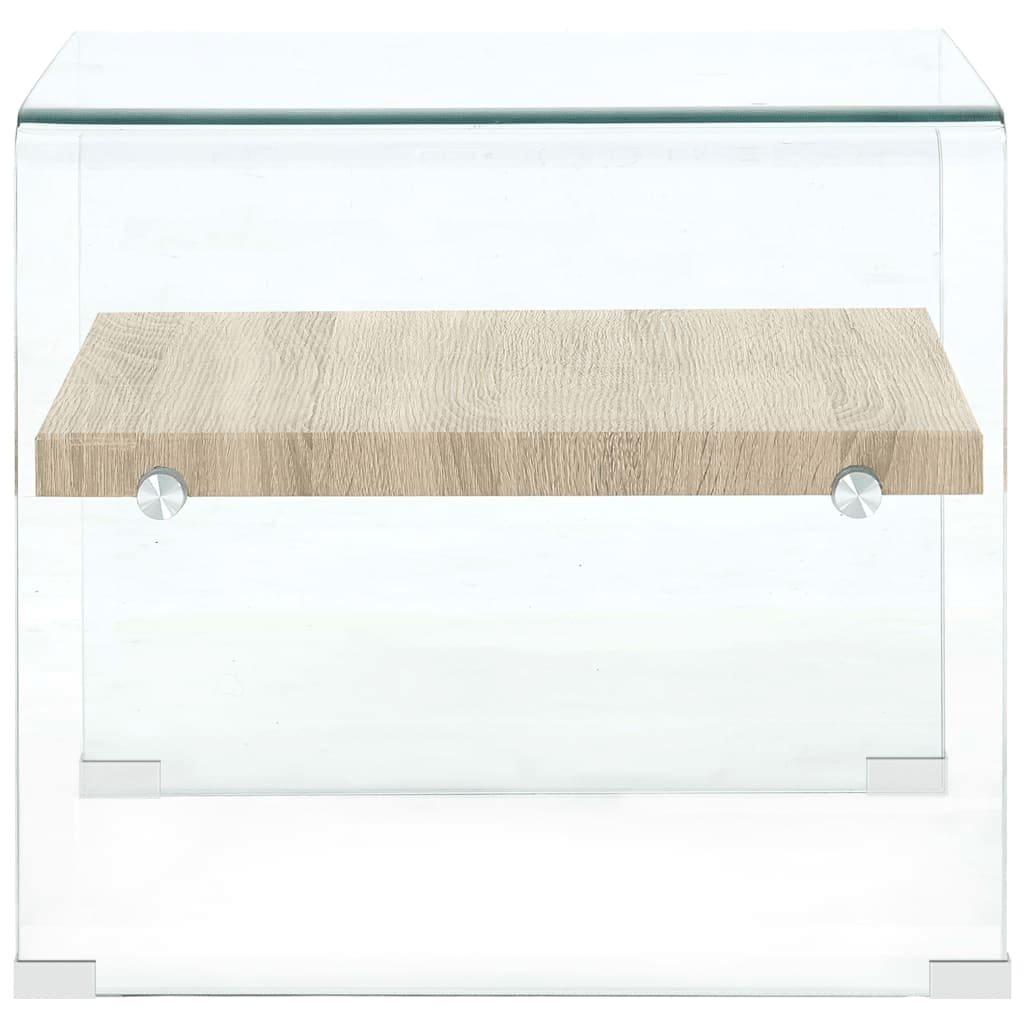 VidaXL Table basse verre  