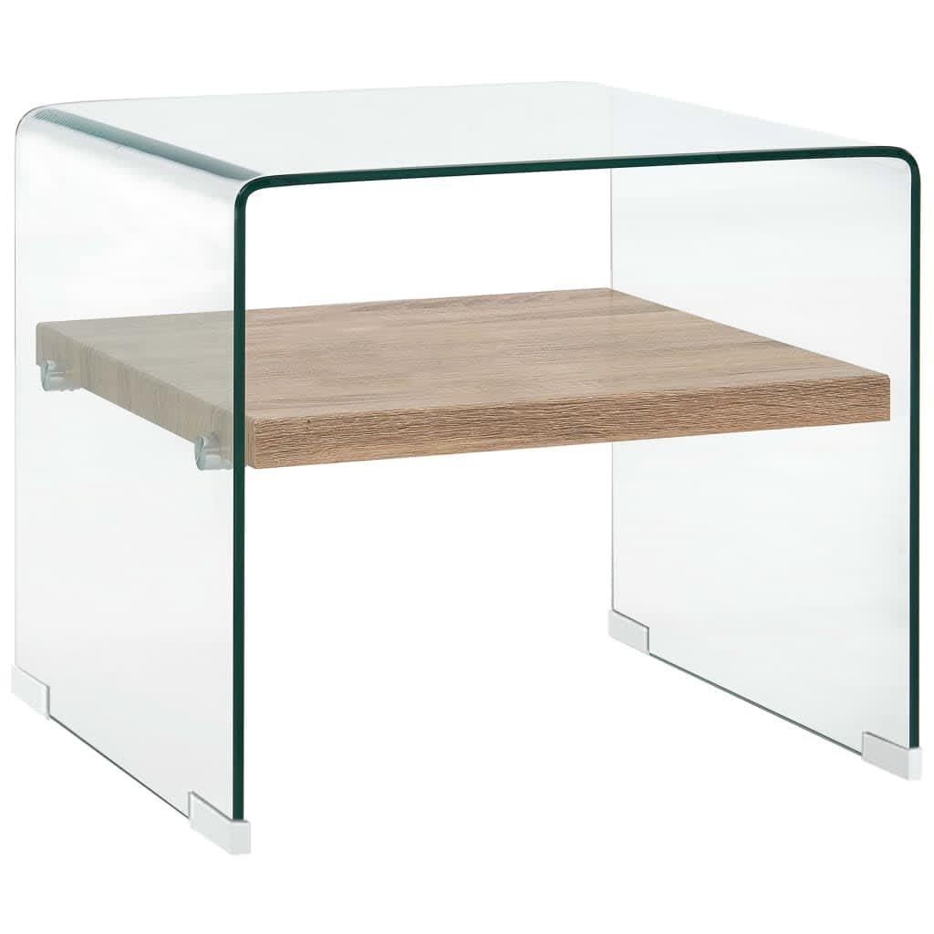 VidaXL Table basse verre  