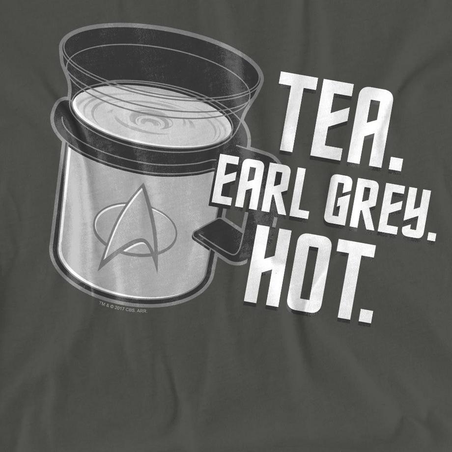 Star Trek Earl Grey Bedrucktes Kurzarm T-Shirt  