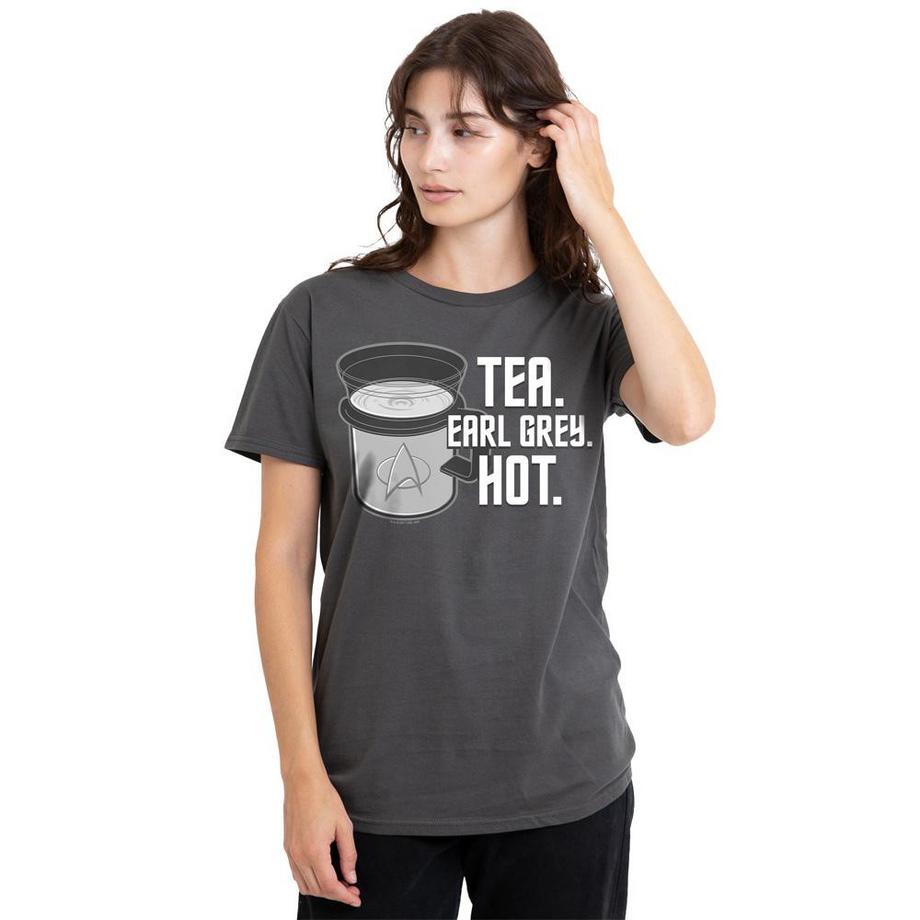 Star Trek Earl Grey Bedrucktes Kurzarm T-Shirt  