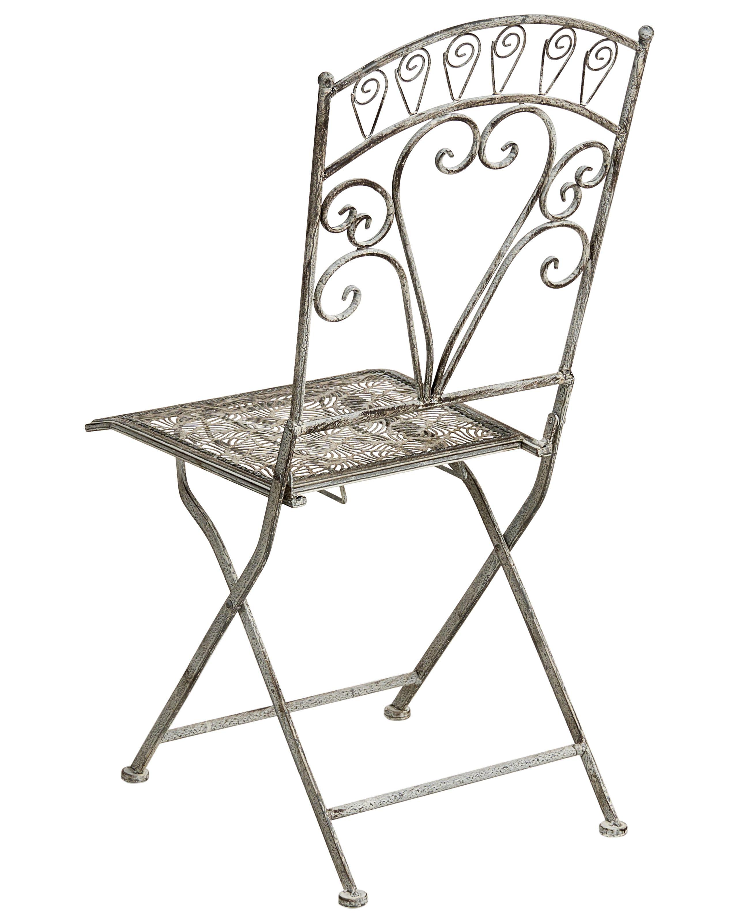 Beliani Set di 2 sedie da giardino en Ferro Retrò NURRA  