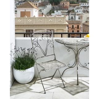 Beliani Set di 2 sedie da giardino en Ferro Retrò NURRA  