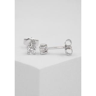 MUAU Schmuck  Clous d'oreilles en diamant 0,50ct. or blanc 750 