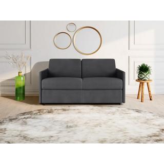 Vente-unique Schlafsofa 2Sitzer Stoff Liegefläche Matratzen CALIFE  