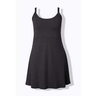 Ulla Popken Abito sportivo shorts integrati scollo rotondo senza maniche riciclato  