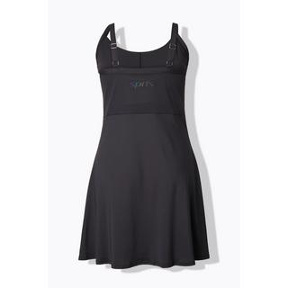 Ulla Popken Abito sportivo shorts integrati scollo rotondo senza maniche riciclato  