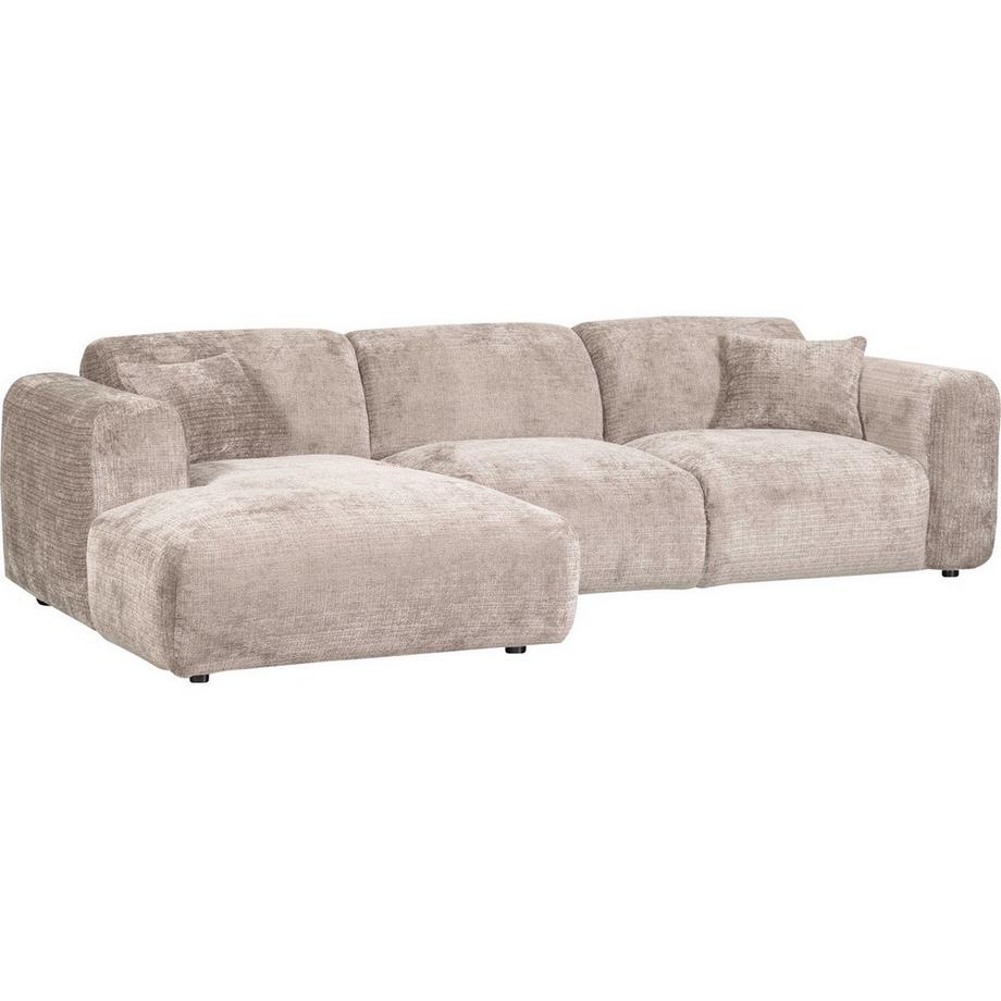 mutoni Ecksofa Cloud links gewebte Chenille natur 280x165  