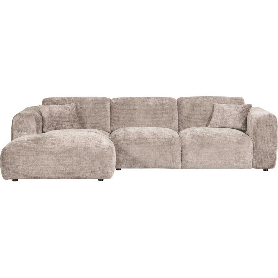 mutoni Ecksofa Cloud links gewebte Chenille natur 280x165  