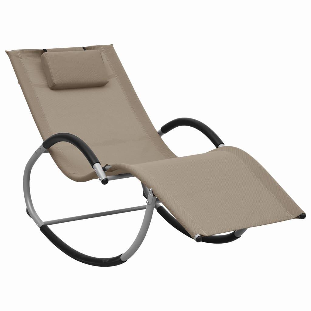 VidaXL Chaise longue tissu  