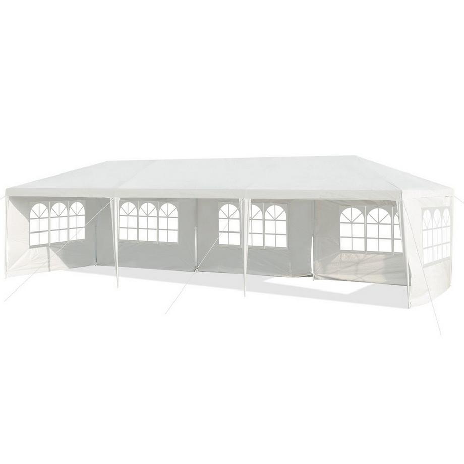 Northix 3 x 9 m Pavillon Zelt Gartenpavillon Gartenzelt mit 5 abnehmbaren Seitenwände  
