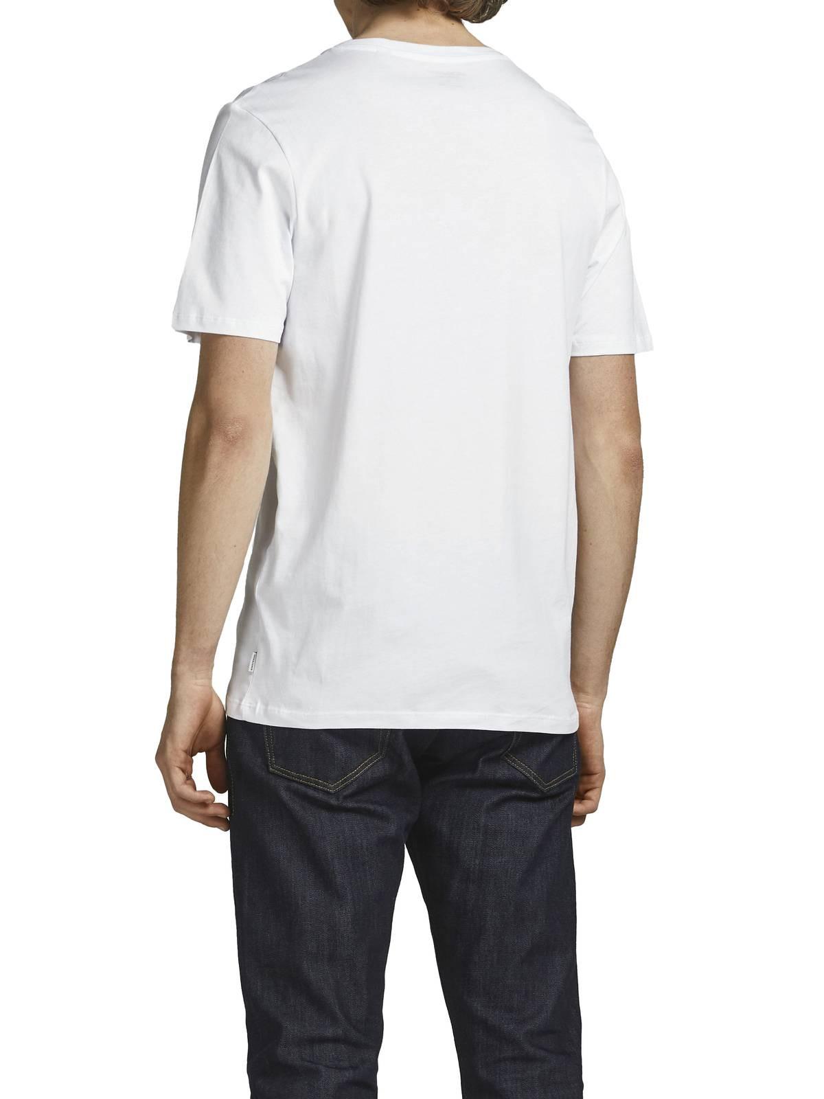 JACK & JONES T-shirt Col V Lot de 4  