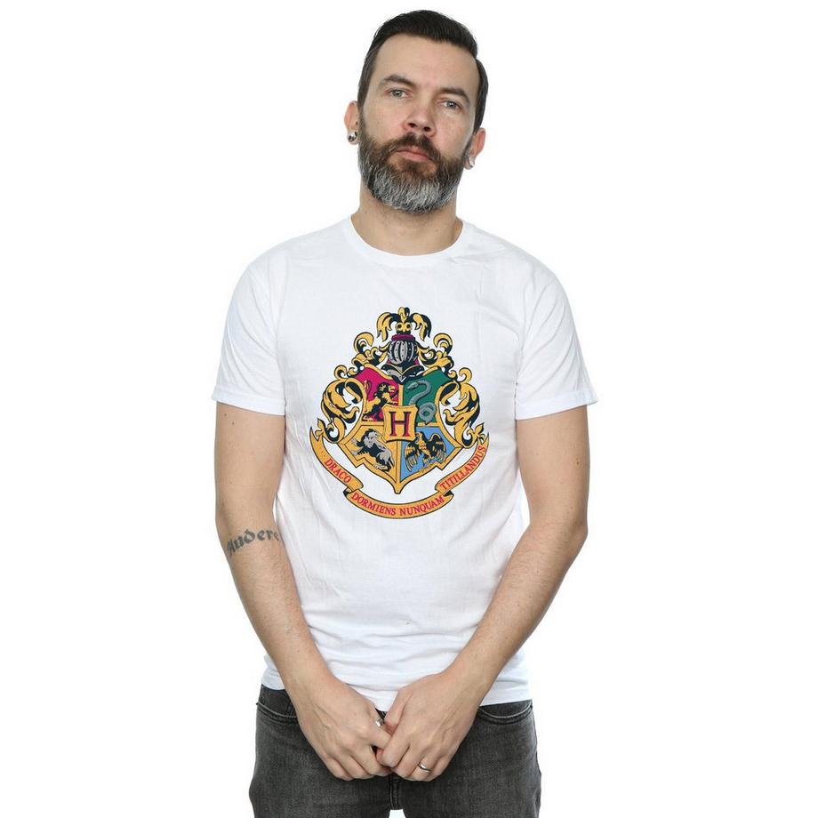 Harry Potter Hogwarts Stemma T-Shirt Maniche Corte  