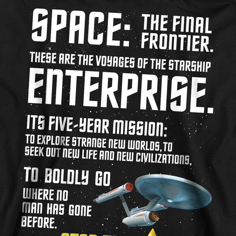 Star Trek Intro Grafikdruck Sweatshirt  