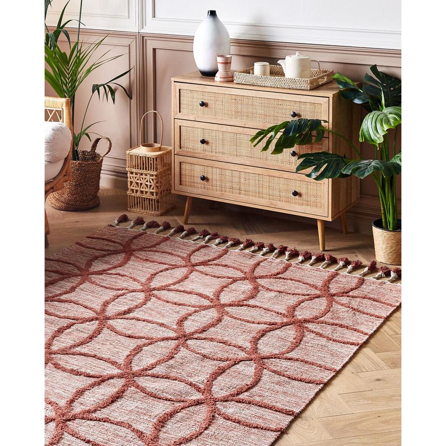 Beliani Tapis en Coton Boho KIRSEHIR  