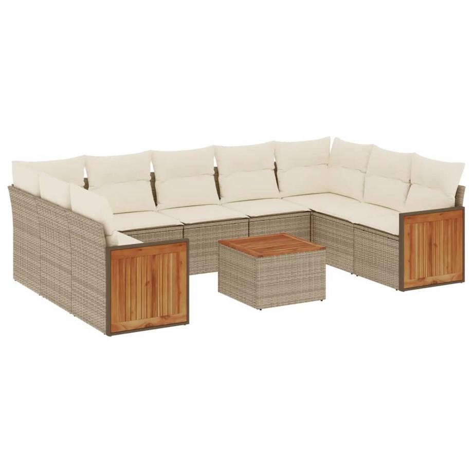 Ensemble de canapés de jardin rotin synthétique
